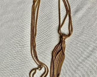 $30 vintage chain link necklace.  19.5" L. 
