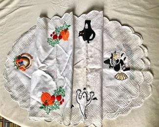 $16 each table runners  Thanksgiving theme left, Halloween theme right 