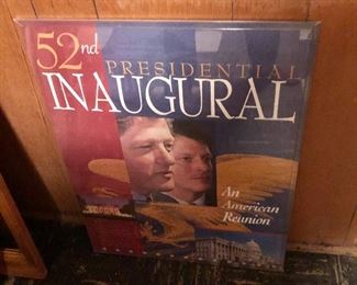 $85 Clinton Inaugural poster.  24.25" H x 18" W.  