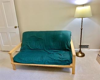 $250 - Full size futon - 59"W x 38"D x 31"H at back