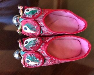 $40 Chinese small slippers with bell 