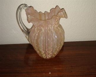 Victorian ruffled pitcher