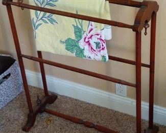 Antique English quilt rack