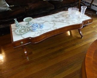 Vintage marble top coffee table