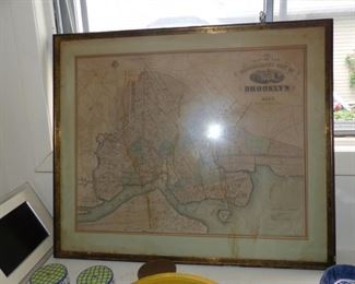 Antique map of Brooklyn