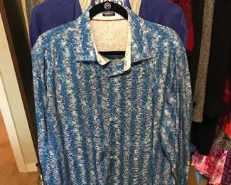 Many men’s dress shirts made in Italy 