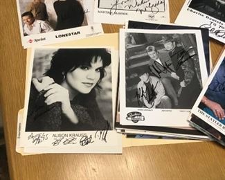 Autographed Country Singer Photos