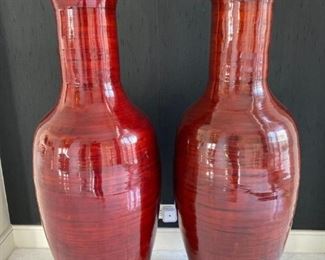 1008	

Two Large Vases
Each are 46" tall 