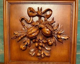 Carved Wood Panel