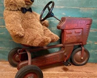Pedal Tractor and Bear
