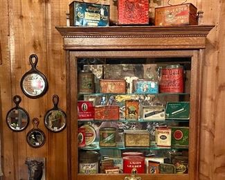 RARE - General Store Hanging Display with Vertical Sliding Glass Door
