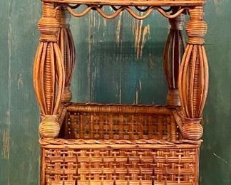 Heywood Wakefield Wicker Stand