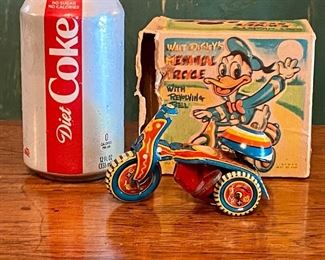 Vintage Lin Mar Toys Japan - Donald Duck Tricycle