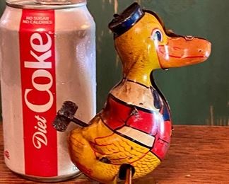Vintage J Chein Tin Toy Duck