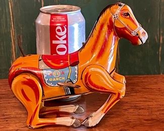 Vintage DAIYA Tin Toy Horse
