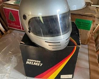 Vintage 1975 Simpson Helmet with original box