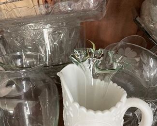 Vintage glassware, 