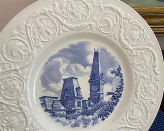 Wesleyan Collage collectible plate by Wedgwood 