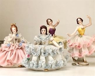 Vintage Dresden and other dolls