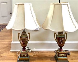 Pair Antique Lamps