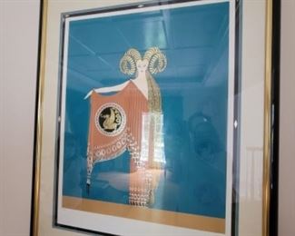 Signed Erte serigraph . Original Golden Fleece. First $2,500 gets it! Just sold on ebay for over $6,000! Look it up!