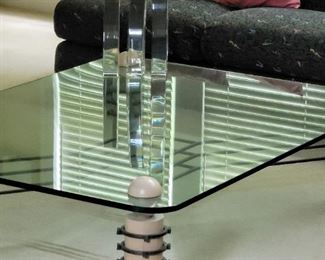 Modern glass coffee table