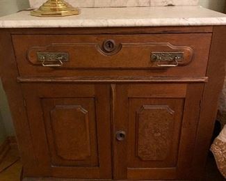 Marble top antique wash stand