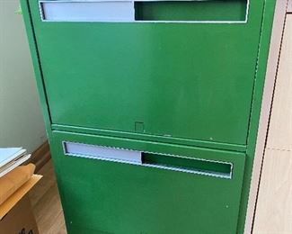 Funky green file cabinet