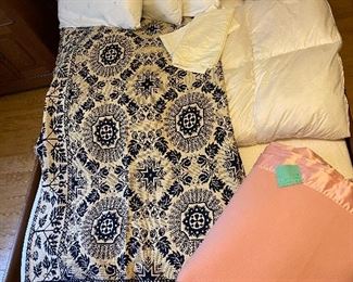 1853 coverlet, pink blanket, MyPillow pillow topper, pillow topper, Ralph Lauren pillows, down pillows