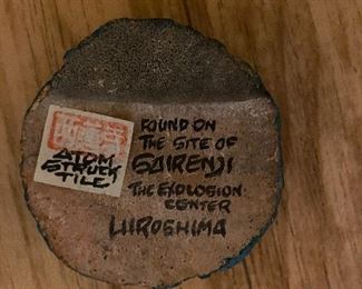 Rock found on site of Hiroshima explosion center