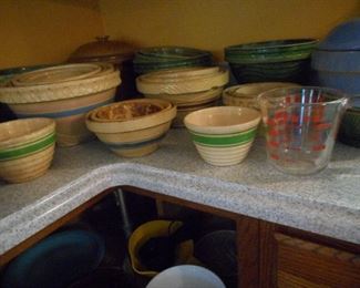 Yellow Ware Pottery Bowls