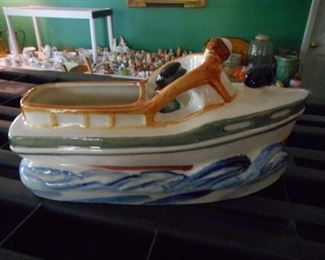 Occupied Japan Ceramic Boat