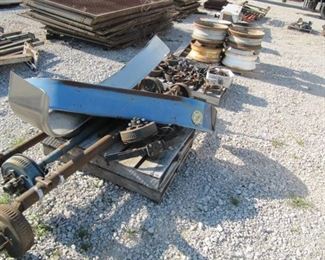 4 Pallets of Utility and Equipment Trailers - AXLES , Brake Drums Hubs , Springs