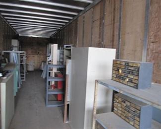 Complete Trailer full of Parts BINS, And Cabinets -- Trailer Load Of Cabinets, Parts Bins