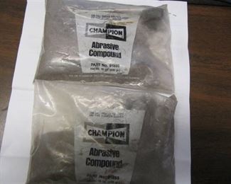 LOT OF 2 ABRASIVE COMPOUND P/N 91893 (2) 15 OZ BAGS WITH NOZZLES For Cleaning Spark Plugs/