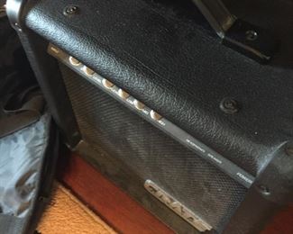 Amp with guitar