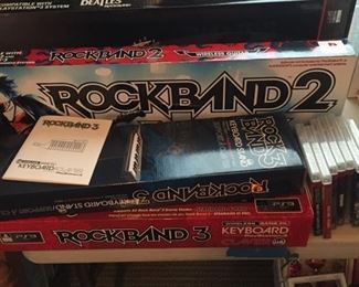 Rock Band 2 with all the stuff
