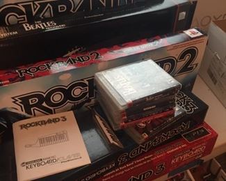 Lots of RockBand stuff for Playstation--sold as bundle