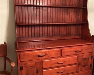 1920s solid maple dining buffet