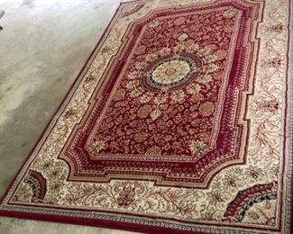 Traditional Red and Gold Rug