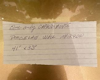 Description of porcelain mirror........Picture 2 of 2
