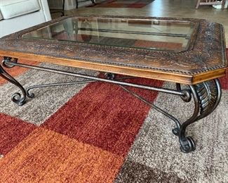 lot 18- Coffee table and end table $175