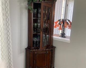 Vintage corner cabinet 