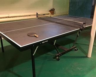 ping pong table - with casters