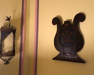 Wooden and iron artwork - vintage