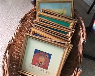 Framed Animal prints - great for kid's rooms :)