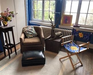 club armchair, ottoman, director's chair, plant stand and more