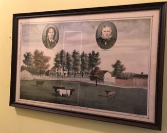 vintage historical print