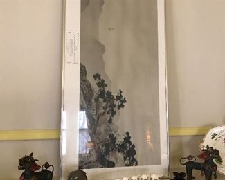 Asian framed print and collections