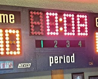 Lighted Scoreboard From South Garland High School...1960's-1990...Rare Find!